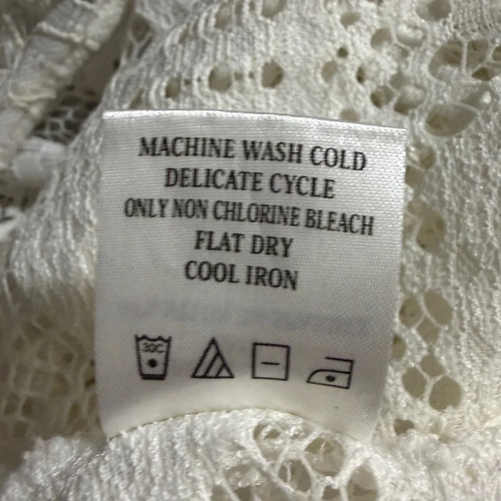 Cal Style USA White Lace Kimono Duster Boho Crochet - Size XL-3XL - Picture 9 of 9